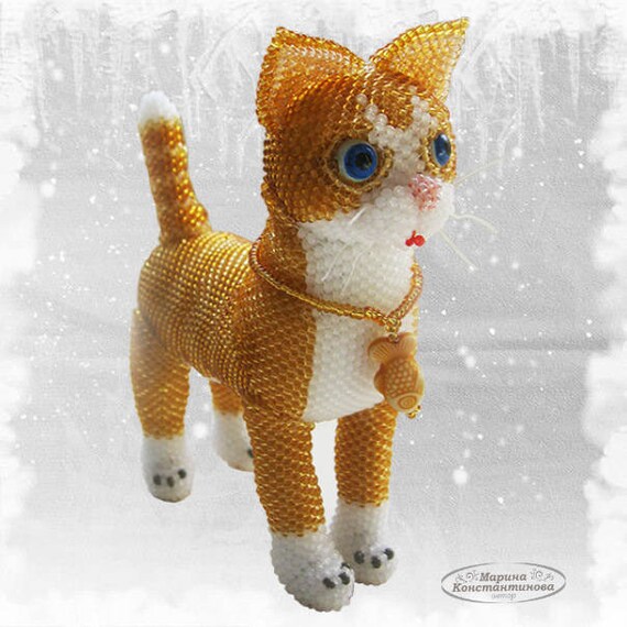 Pattern Cat /tutorial Cat Bead Toysinstant DOWNLOAD Pdfhow Etsy