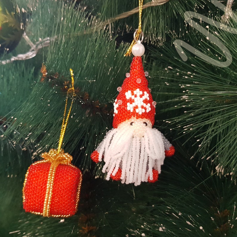 Pattern a Gnome Christmas/tutorial Bead Toys How to Make a Etsy