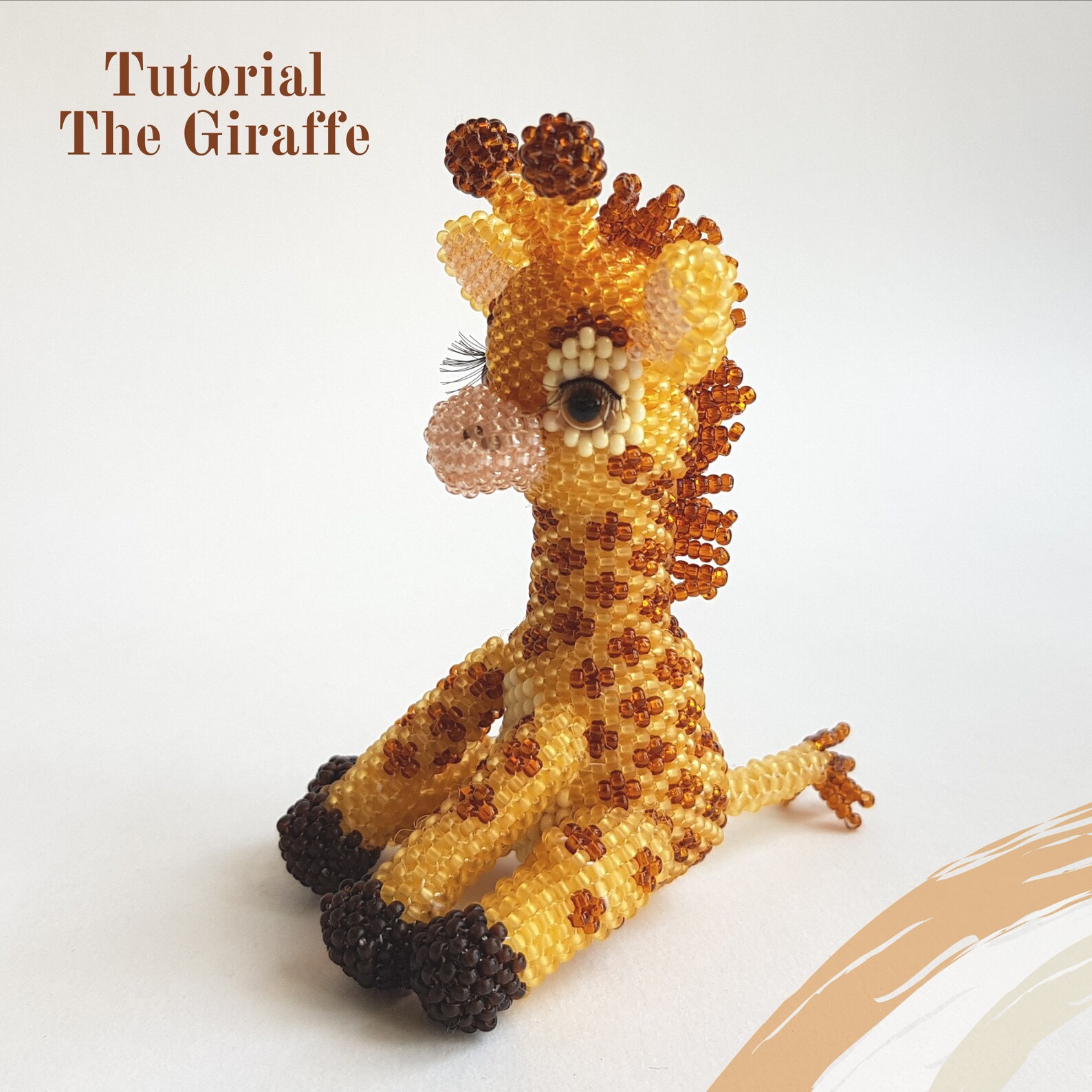 Pattern Beads/tutorial a Giraffe Beading 3d PDF How to Make a Etsy