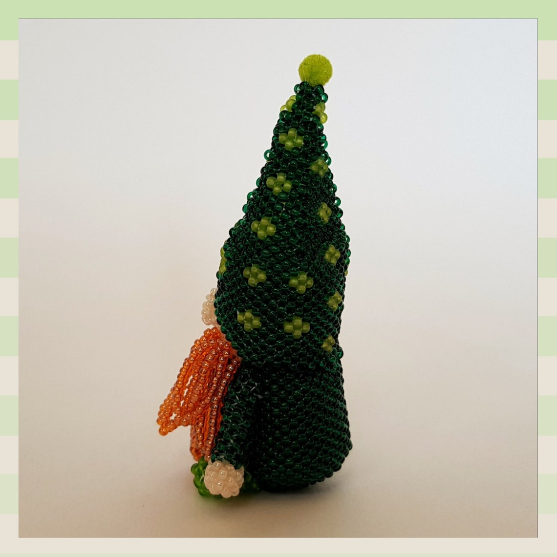 Pattern a Beaded gnome Spring/ Tutorial Beaded leprechaun for Etsy
