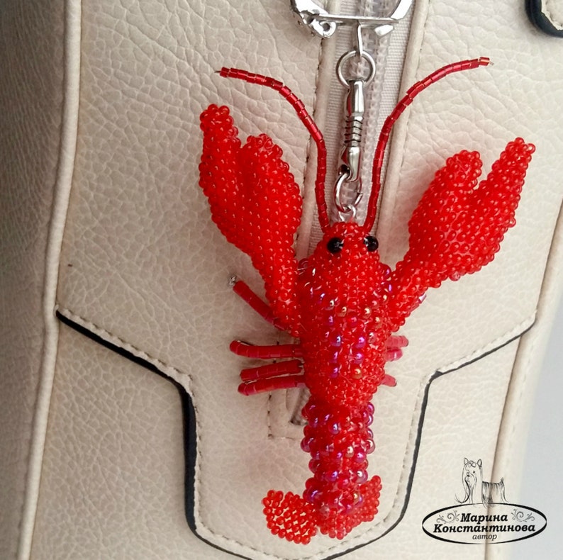 Pattern crayfish peyote/Tutorial Bead crayfish Bead | Etsy