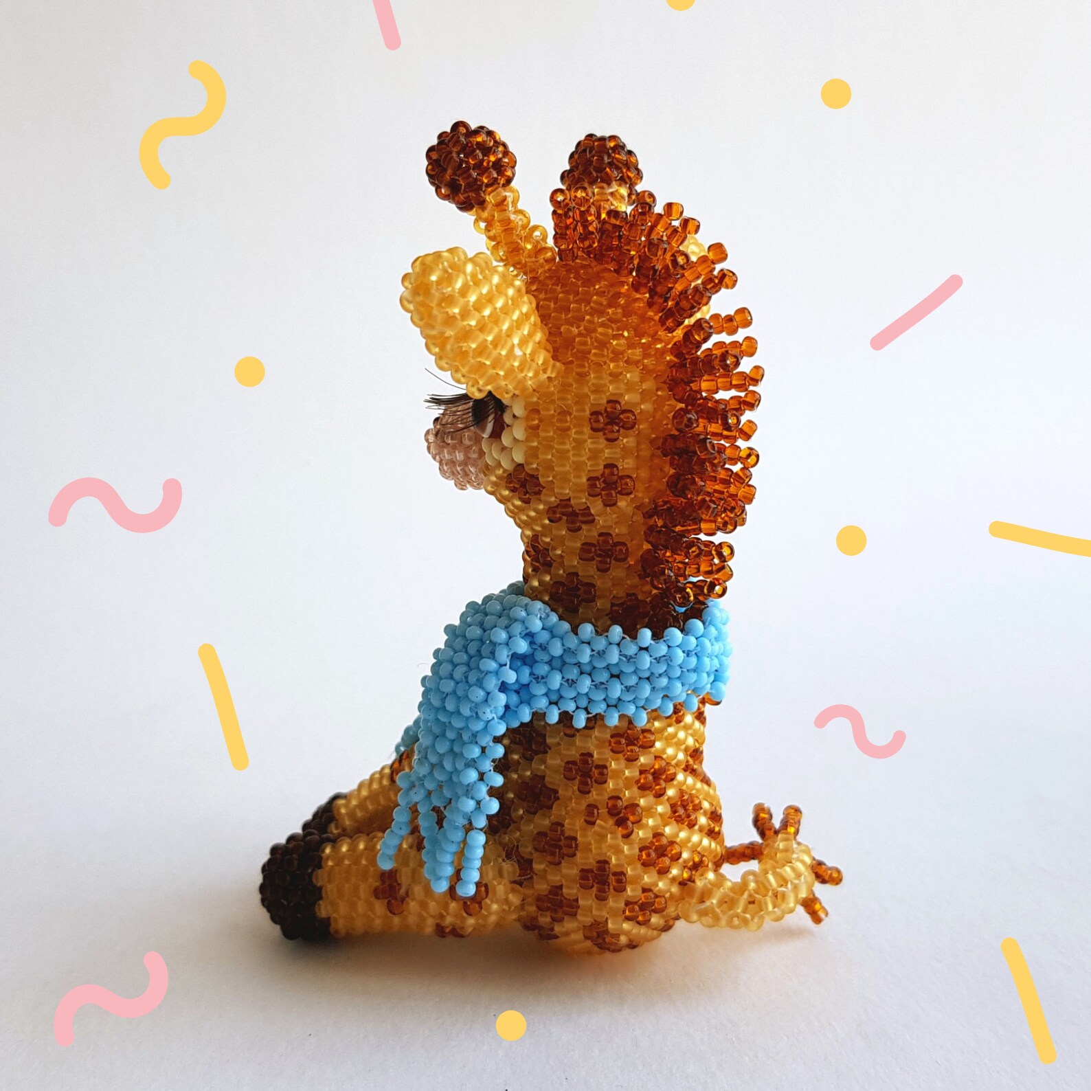 Pattern Beads/tutorial a Giraffe Beading 3d PDF How to Make a Etsy