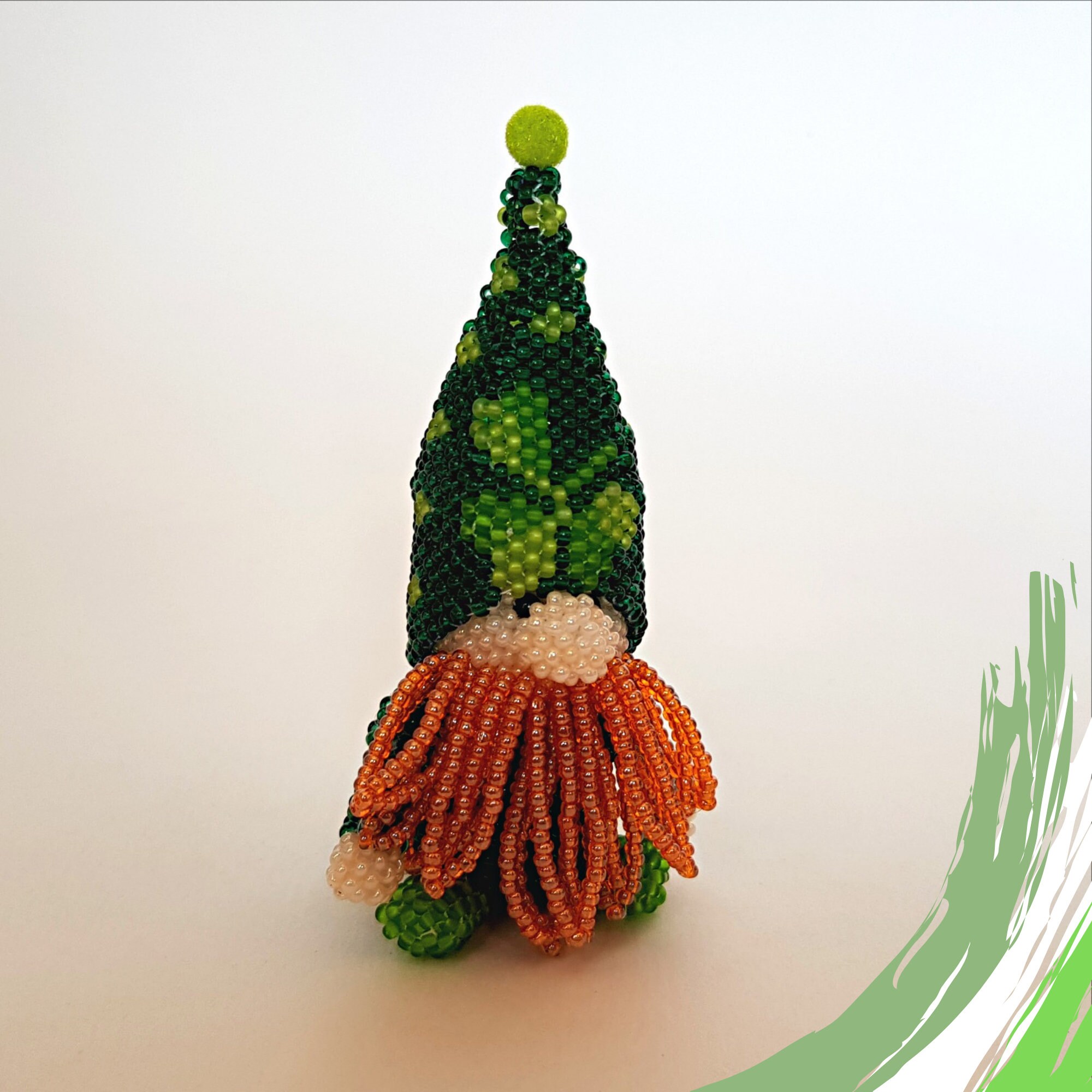 Pattern a Beaded gnome Spring/ Tutorial Beaded leprechaun for Etsy