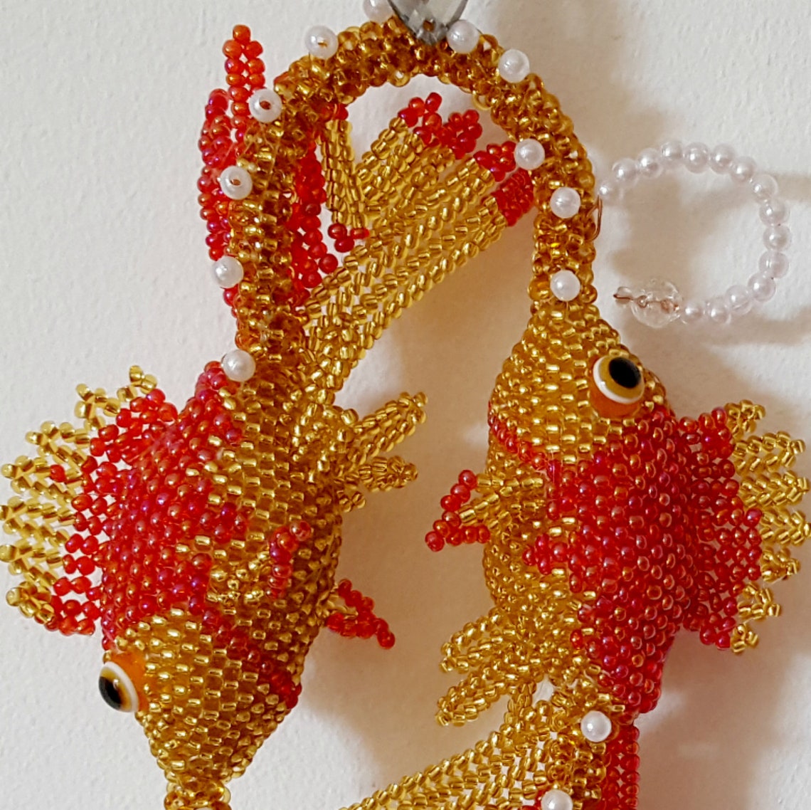 Pattern a fish/Tutorial a fish Beaded fish Bead toys Fish Etsy