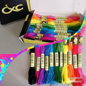 You choose 50 skeins CXC Cross Stitch Embroidery Thread