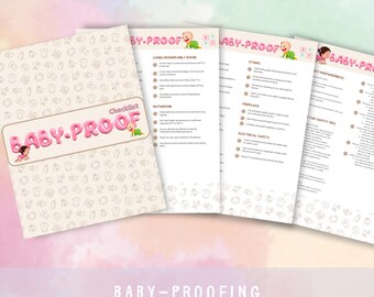 Lista di controllo per la sicurezza della casa dei bambini, sicurezza dei neonati (download digitale)