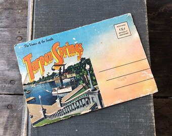 Vintage Post Card from Tarpon Springs, Florida- "The Venice of the South"