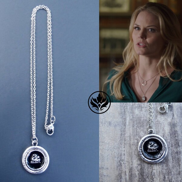 Emma Swan Necklace, OUAT Necklace, Silver Swan Necklace, Cosplay Necklace, Emma Swan Inspired Necklace, OUAT Swan Necklace, Gift, Cosplay