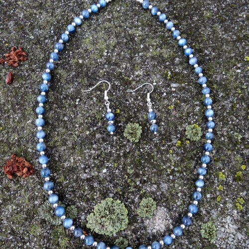 Kyanite Bridal Jewellery Set, Kyanite shops Jewellery Set, Bridal Jewelry, Kyanite Jewelry, Something Blue, Bridal Necklace, Kyanite, Blue, Bridal