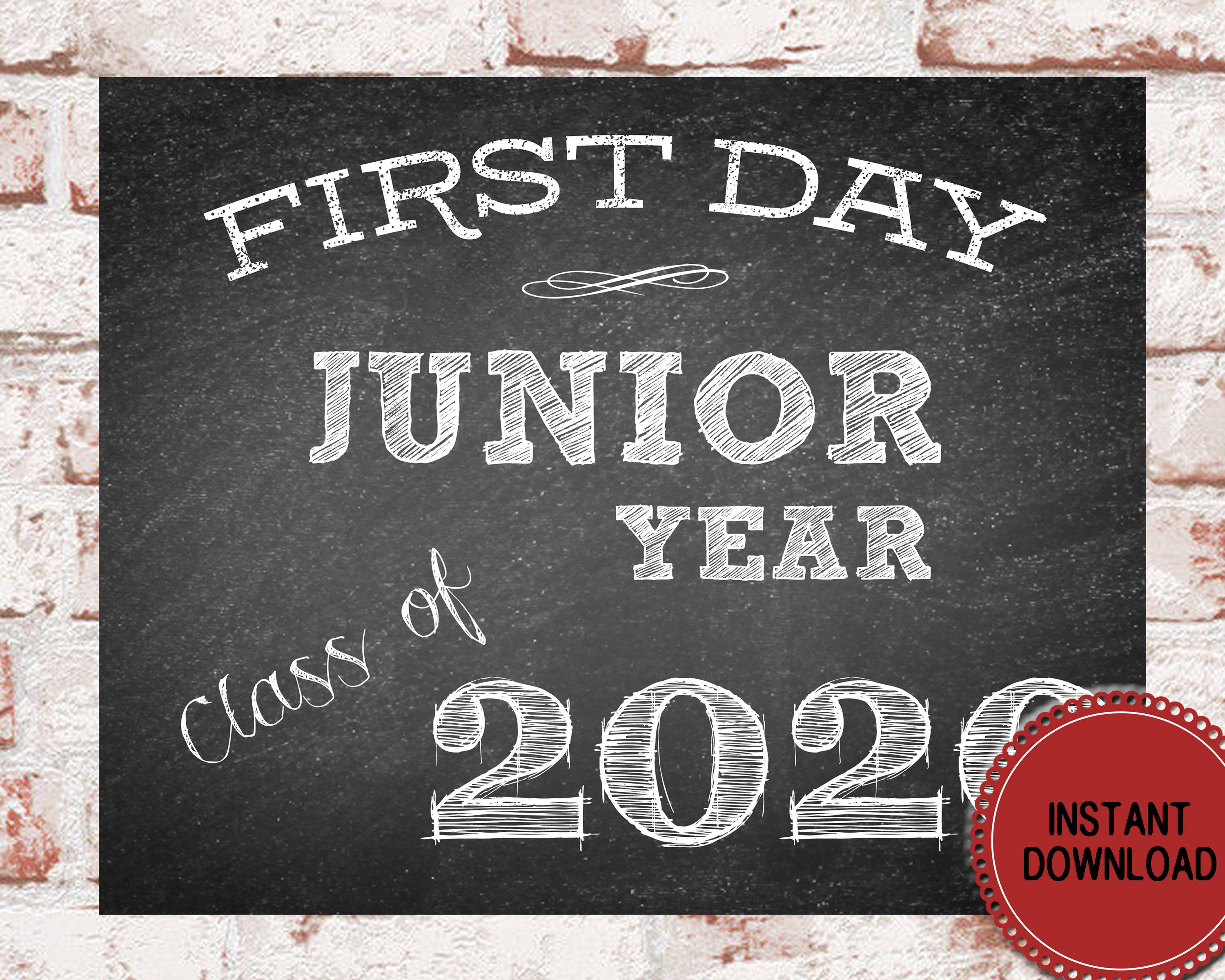 First Day of Junior Year 2020 College High School Etsy