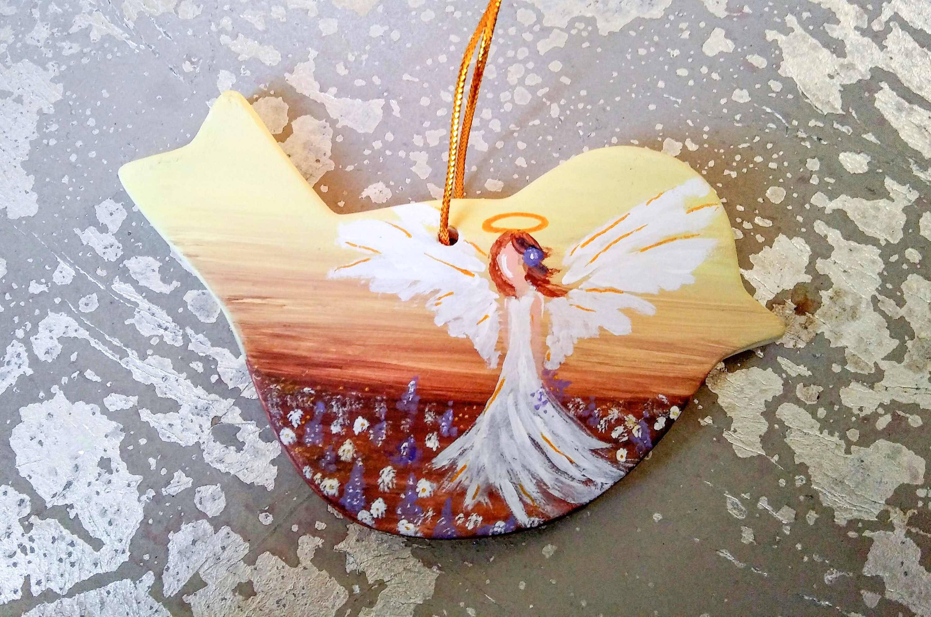 Miniature Angel Angel Wall Decor Hope Gift Handmade Etsy