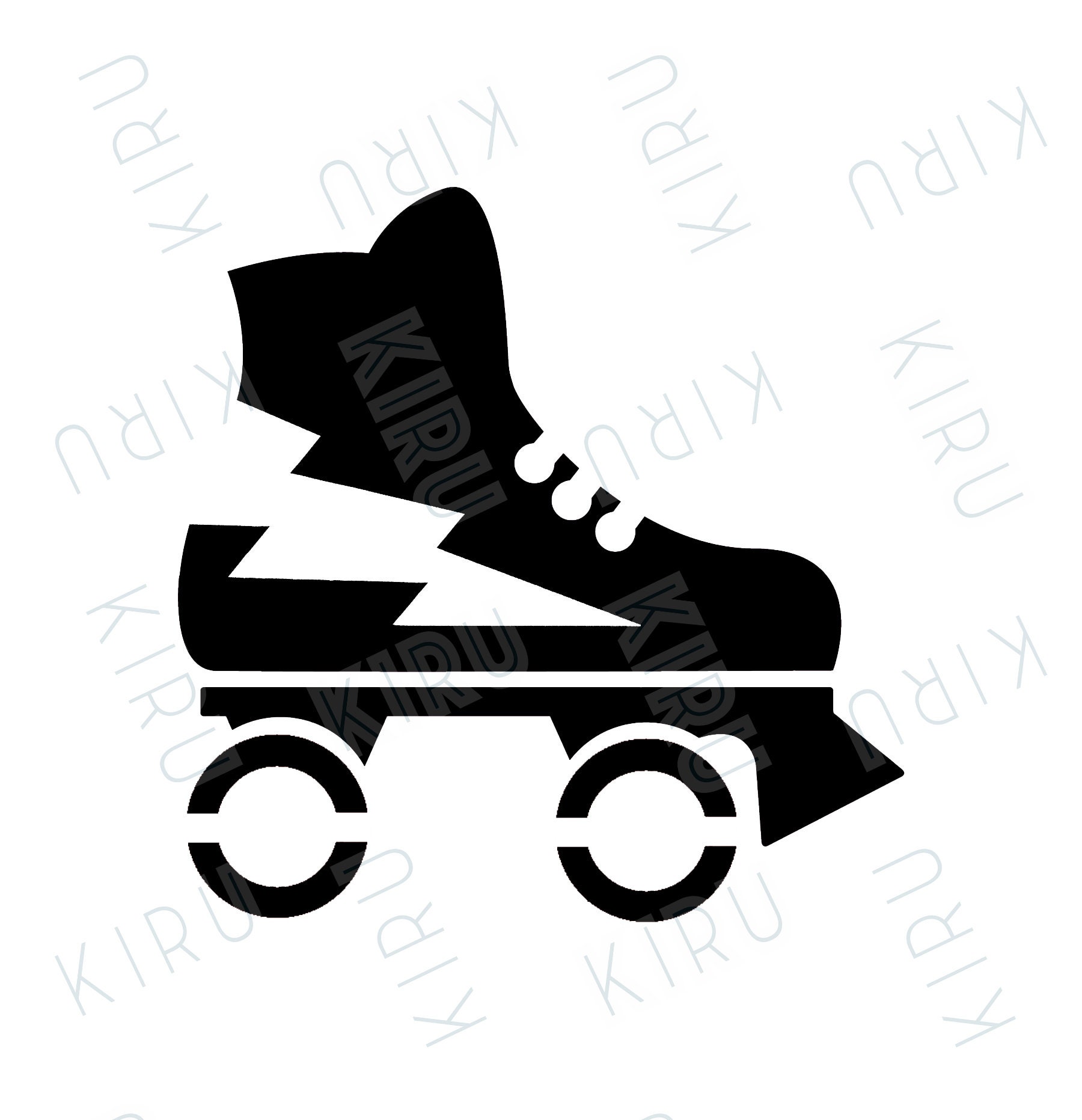 Roller Skate Stencil Retro Cool Design for Crafting and Home Etsy