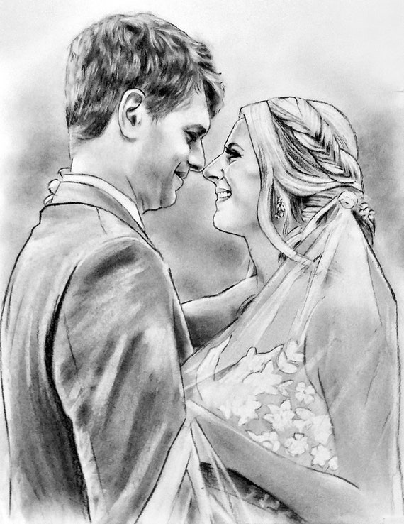 Birthday Gifts for Boyfriend Custom Portrait Drawing Cute 