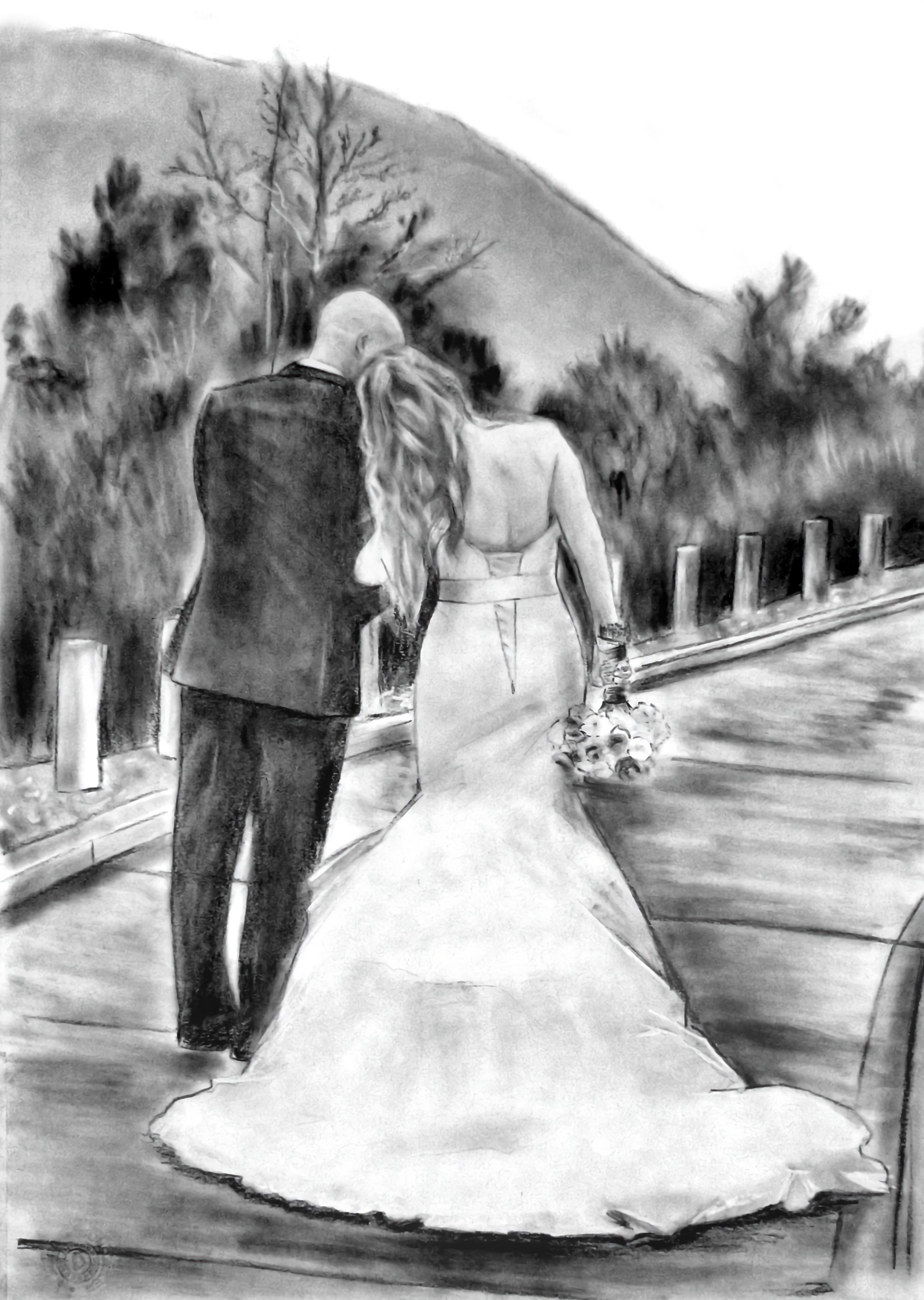 Amazon.com : Married Couple Drawing Hearts Wedding Day Mr & Mrs Name  Personalized Card |Custom Greetings Card Personalized Holiday Cards,  Birthday Cards, Christmas Cards, Lots of Designs| Standard Or Jumbo Large  Personalized