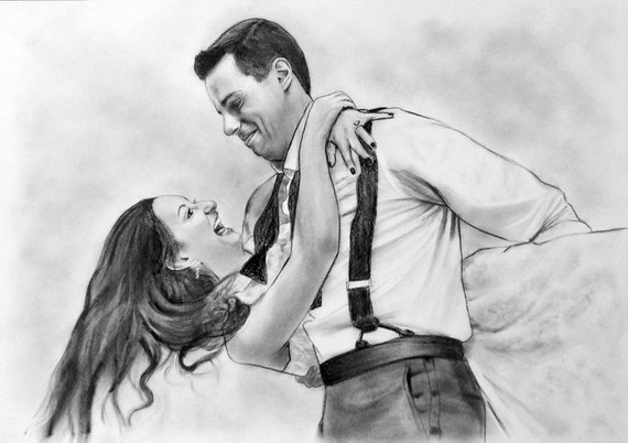 lonely couple breaking up, sad faces, Pencil Sketch, Trippy - Arthub.ai