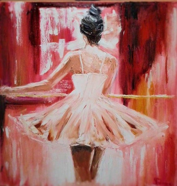 Ballerina Oil Painting Prima Ballerina Art Original Ballet Etsy