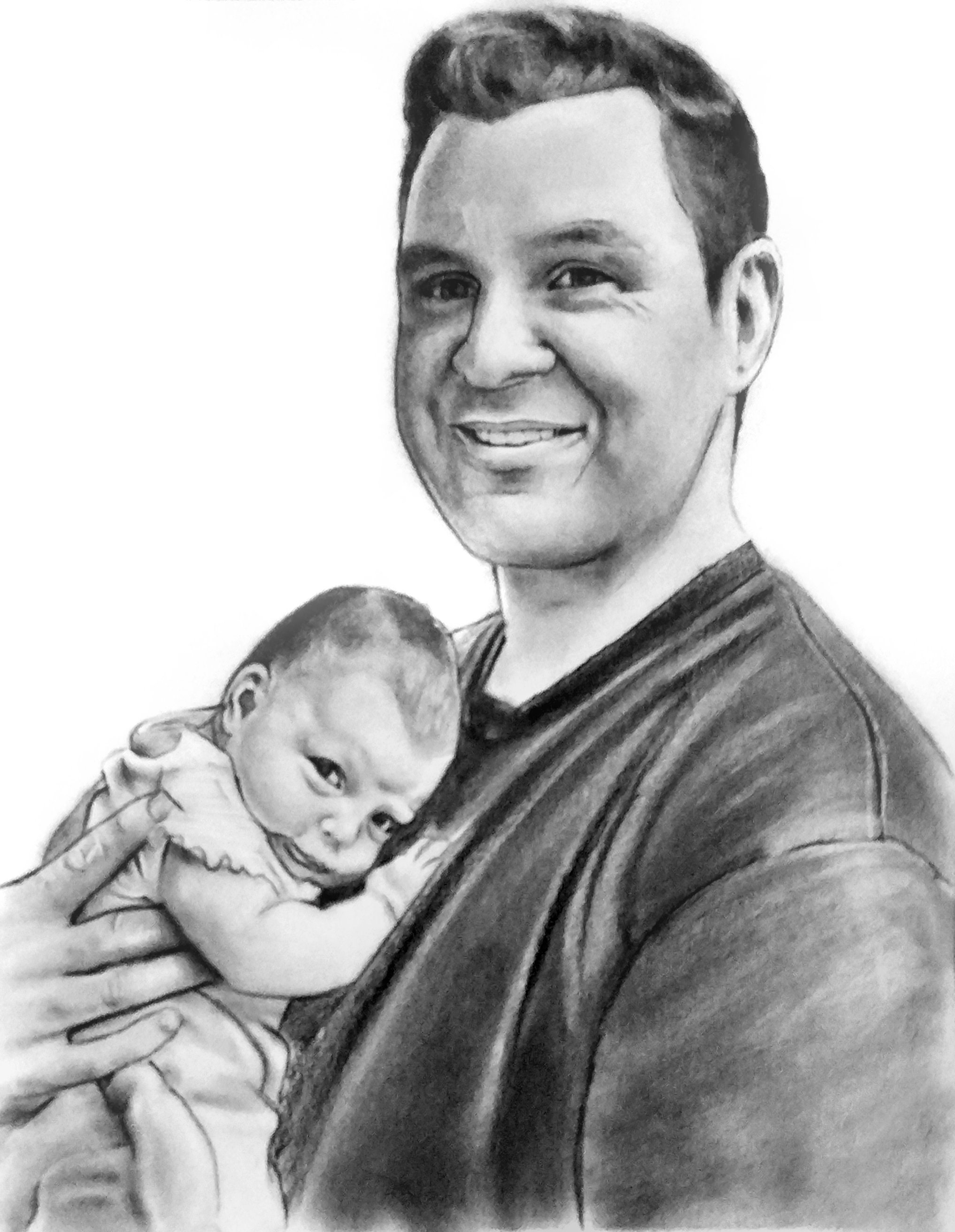 Daddy's Little girl Picture Drawing Gift for Dad Father Etsy.de