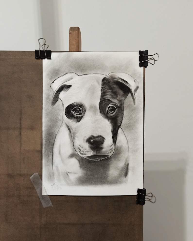 Hand Drawn Custom Pet Portraits Personalised dog portrait Etsy