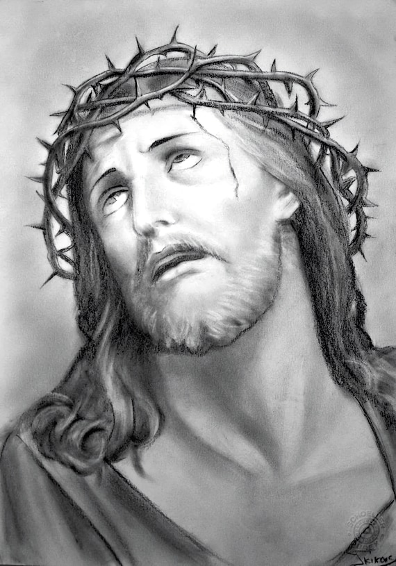 Drawing of Christ, Sketch of Jesus, Religious Art, Savior of the World,  Pencil Sketch, Christian, LDS, Mormon - Etsy