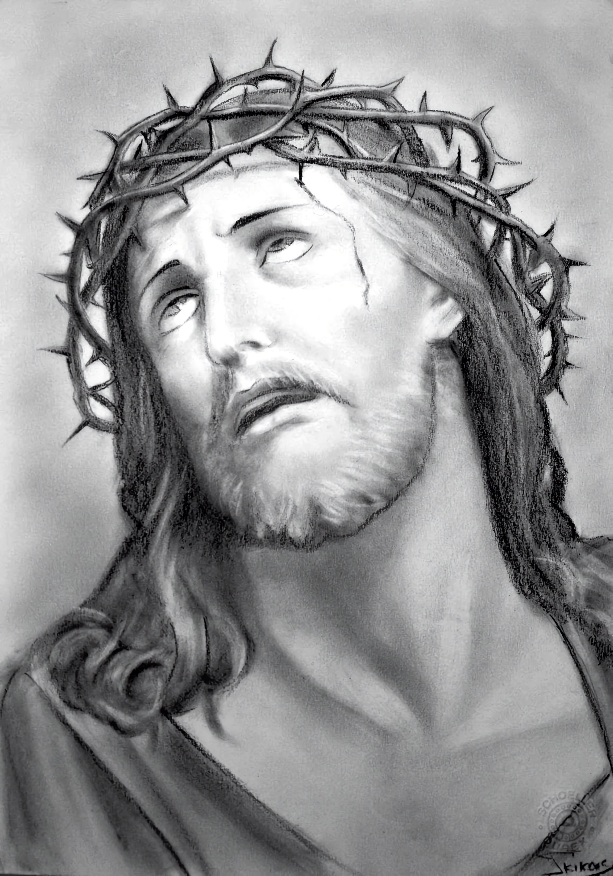 Jesus Christ Charcoal Drawing By Marilyn Manson | absolutearts.com