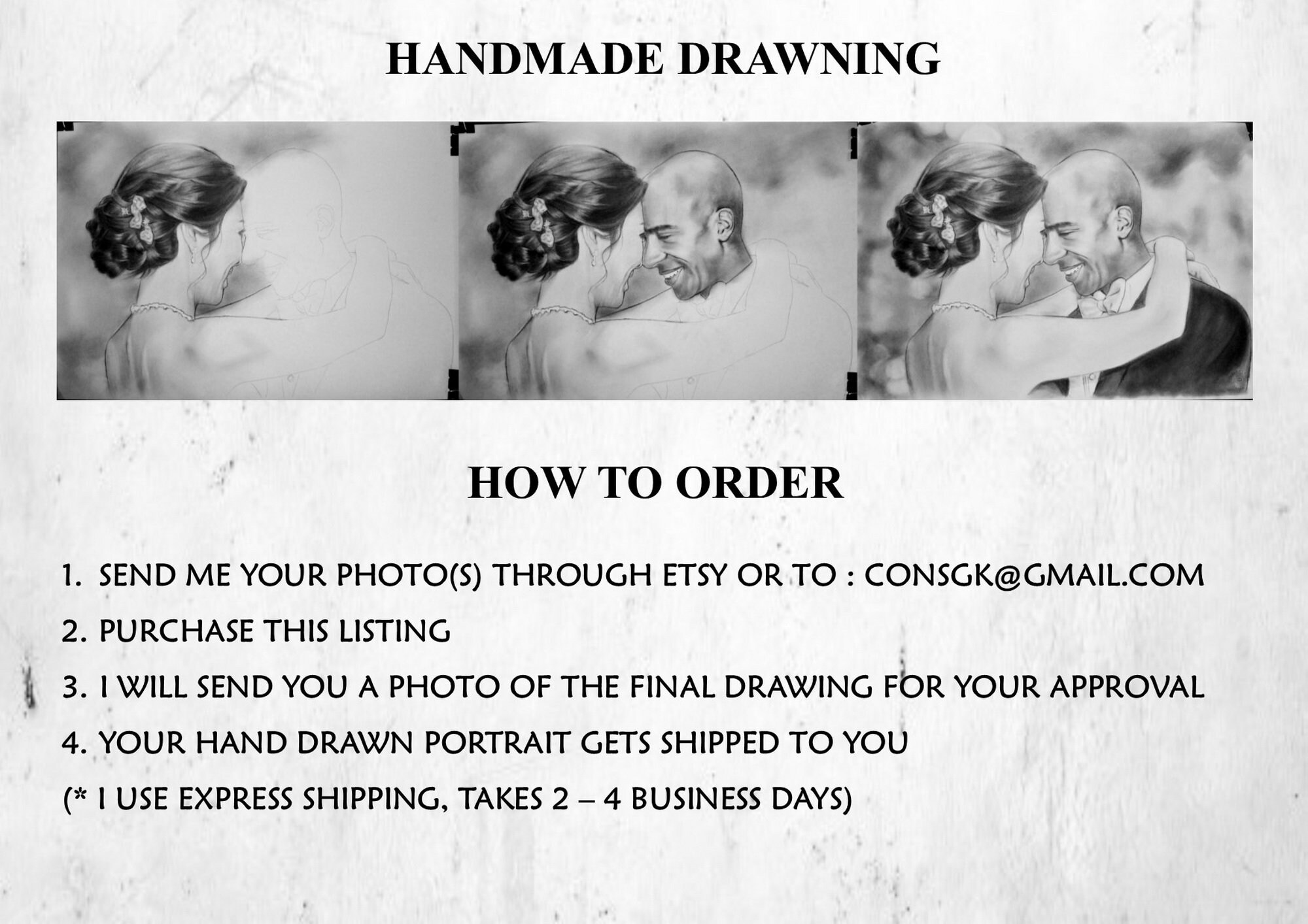 Personalized Gift for Boyfriend CUSTOM DRAWING from Photo Pencil