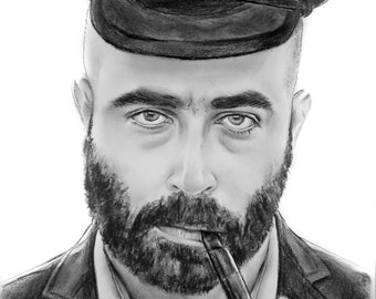 Dibujos e ilustraciones a carboncillo España