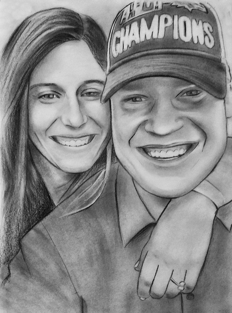 Personalized Drawing Custom Portait Gift for Boyfriend Etsy