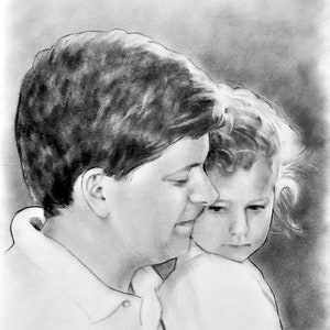 Cadeau photo pour lui, portrait personnalisé, dessin au fusain, cadeaux spéciaux pour lui, cadeau pour petit ami, cadeau danniversaire pour homme image 5