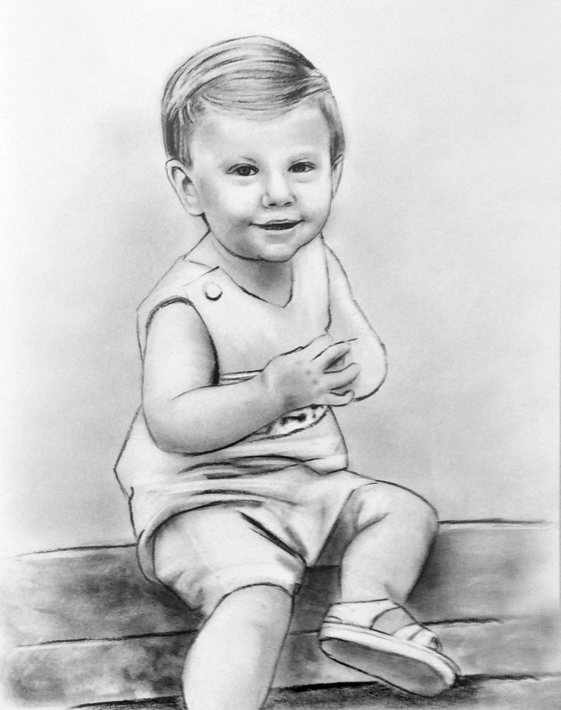 Personalized Gifts for 1 Year Old Boy Custom Newborn Portrait Etsy