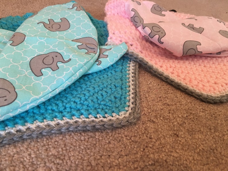 Pink and Light Blue Elephant Pony or Small Horse Fly Bonnets