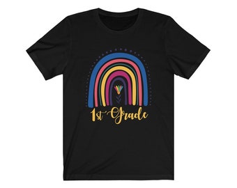 1e Grade Teacher Shirt, First Grade Tee, Rainbow Teacher Shirt, Teacher Life, Teacher Tee, Cute Teacher T-shirt, Teaching Tee, Teach Shirt