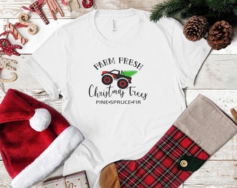 Christmas 4WD T-Shirt, Off-Road Xmas Shirt, Christmas Party Shirt, Gift for Him, Gift for Her, Tree Trimming, Cookie Exchange Tee