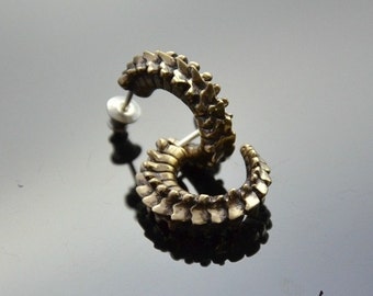 Earrings Spine Bronze