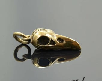 Pendant Raven's Skull Bronze Zahario