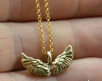 Pendant Small Wings Bronze