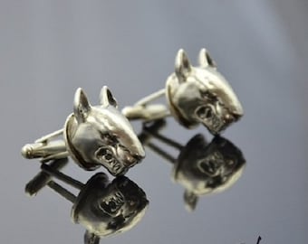 Cufflinks Bulteriers Silver