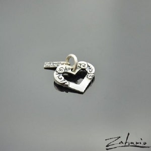 Pendant Ornamented Heart Silver