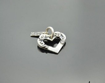Pendant Ornamented Heart Silver