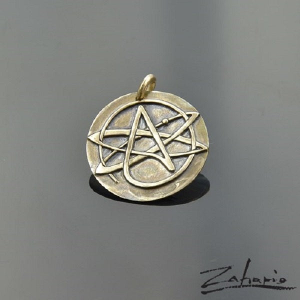 Pendant Atheizm Symbol Bronze
