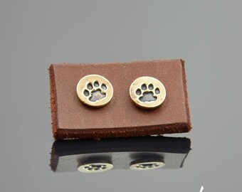 Earrings Cat Paw Bronze Zahario
