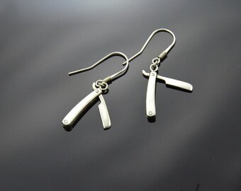 Earrings Razor Silver
