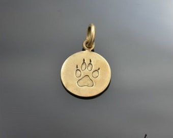Pendant Big Dog Paw Bronze Zahario