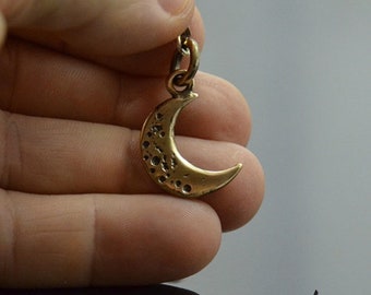 Pendant Moon Bronze