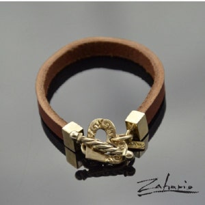 Bracelet Ornamented Heart Bronze image 1