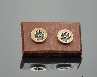 Earrings Dog Paw Bronze Zahario