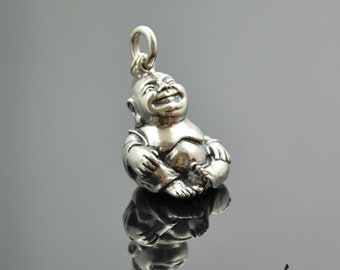 Pendant Laughing Buddha Silver