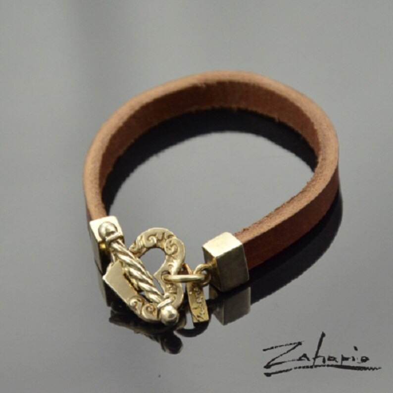 Bracelet Ornamented Heart Bronze image 2