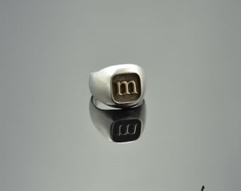 Ring "M" Silver Zahario