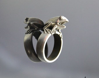 Ring Frog Silver