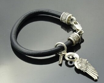 Bracelet with Silver Wing